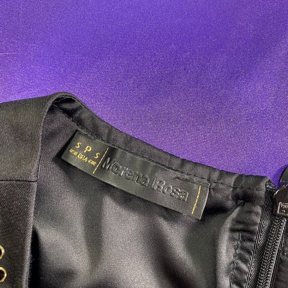 πMorena Rosa Unique Black Dress with Rivets - Picture 14 of 16